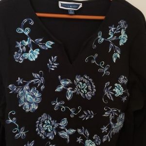 Karen Scott 3/4 sleeve shirt